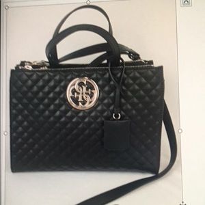 GUESS Factory Sealed “G Lux Status Satchel” Black